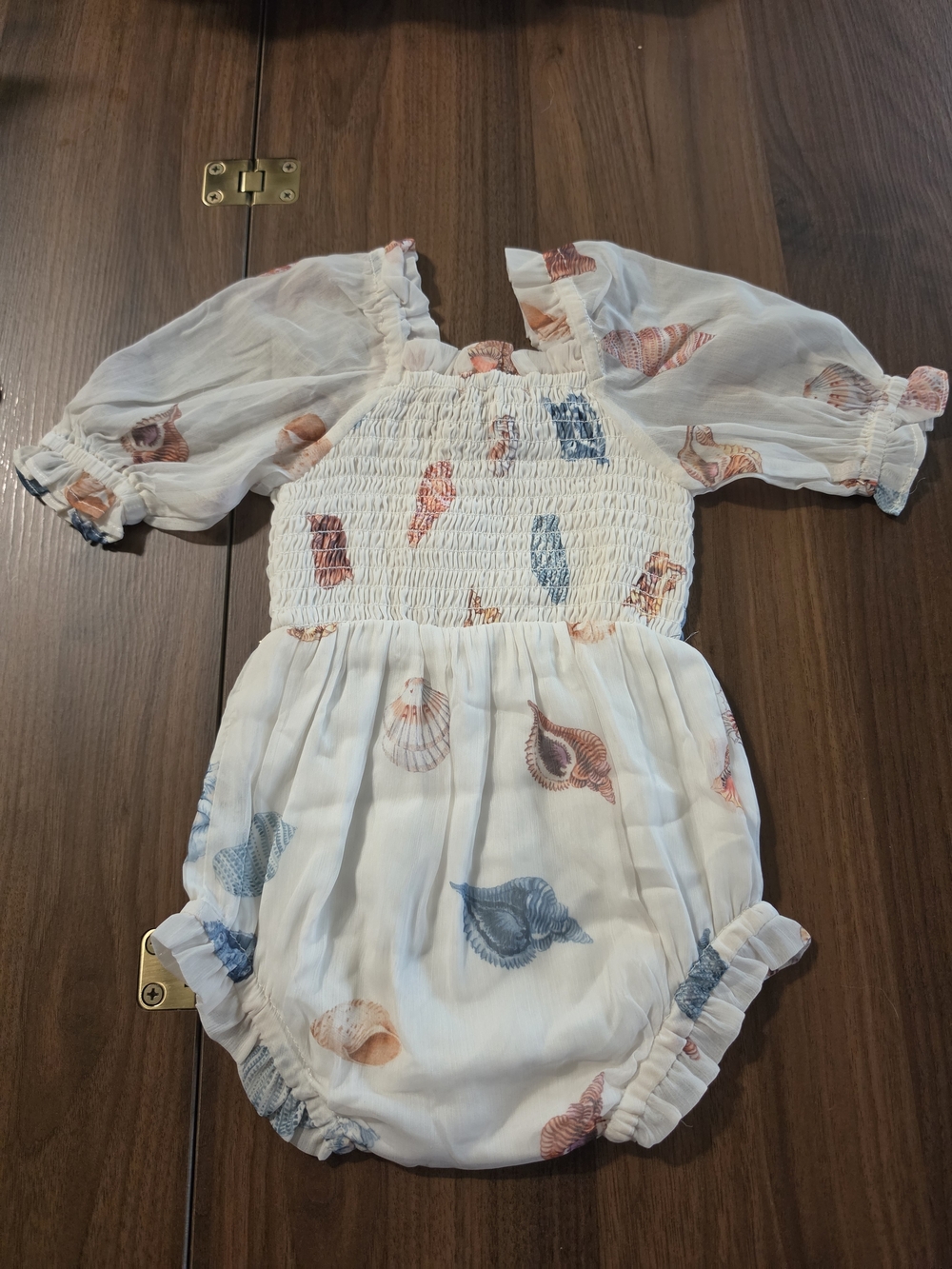 JessaKae Senna Seashell Baby Romper NWOT